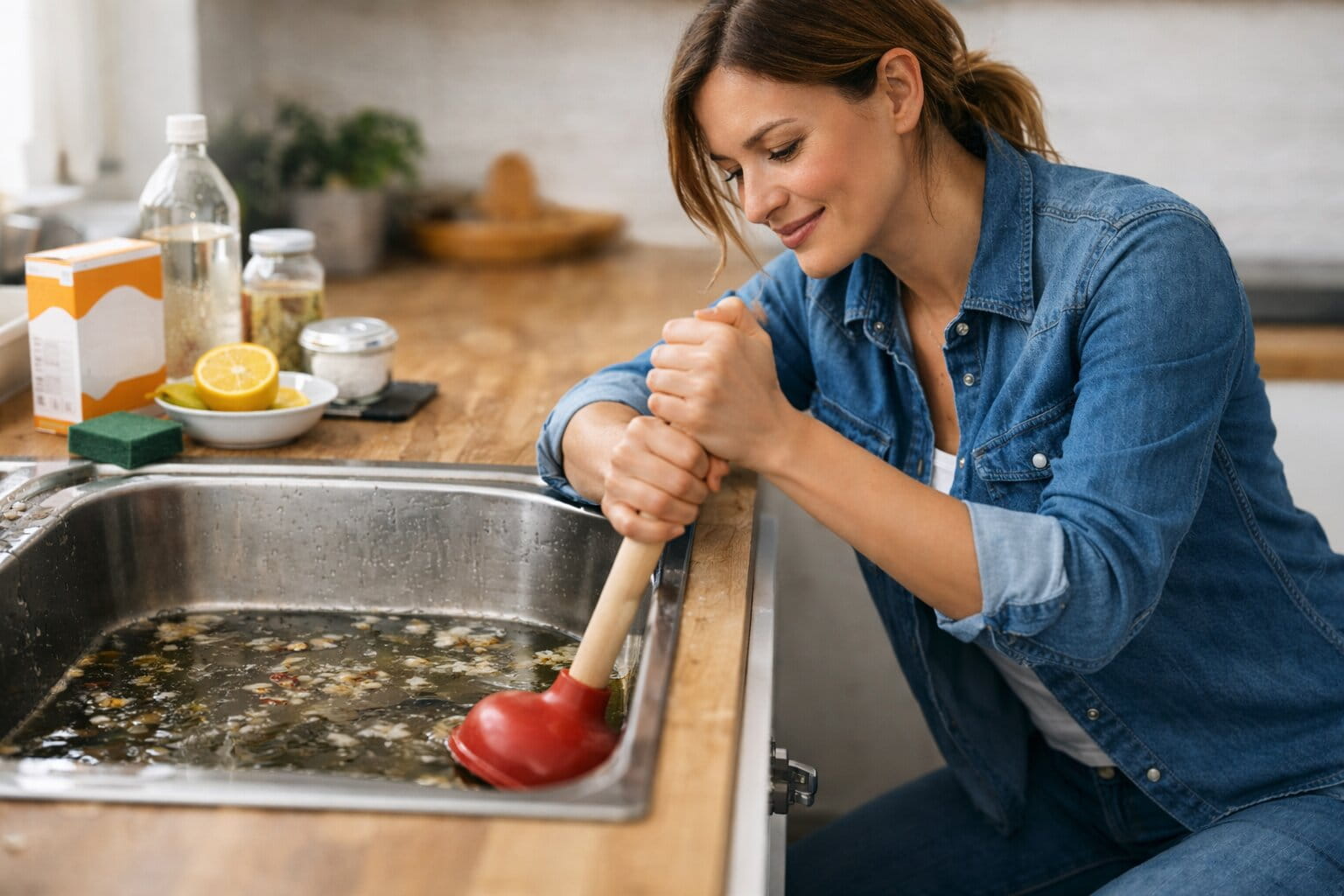 Küchenabfluss verstopft – Anleitung zur Reinigung mit Hausmitteln und Spirale