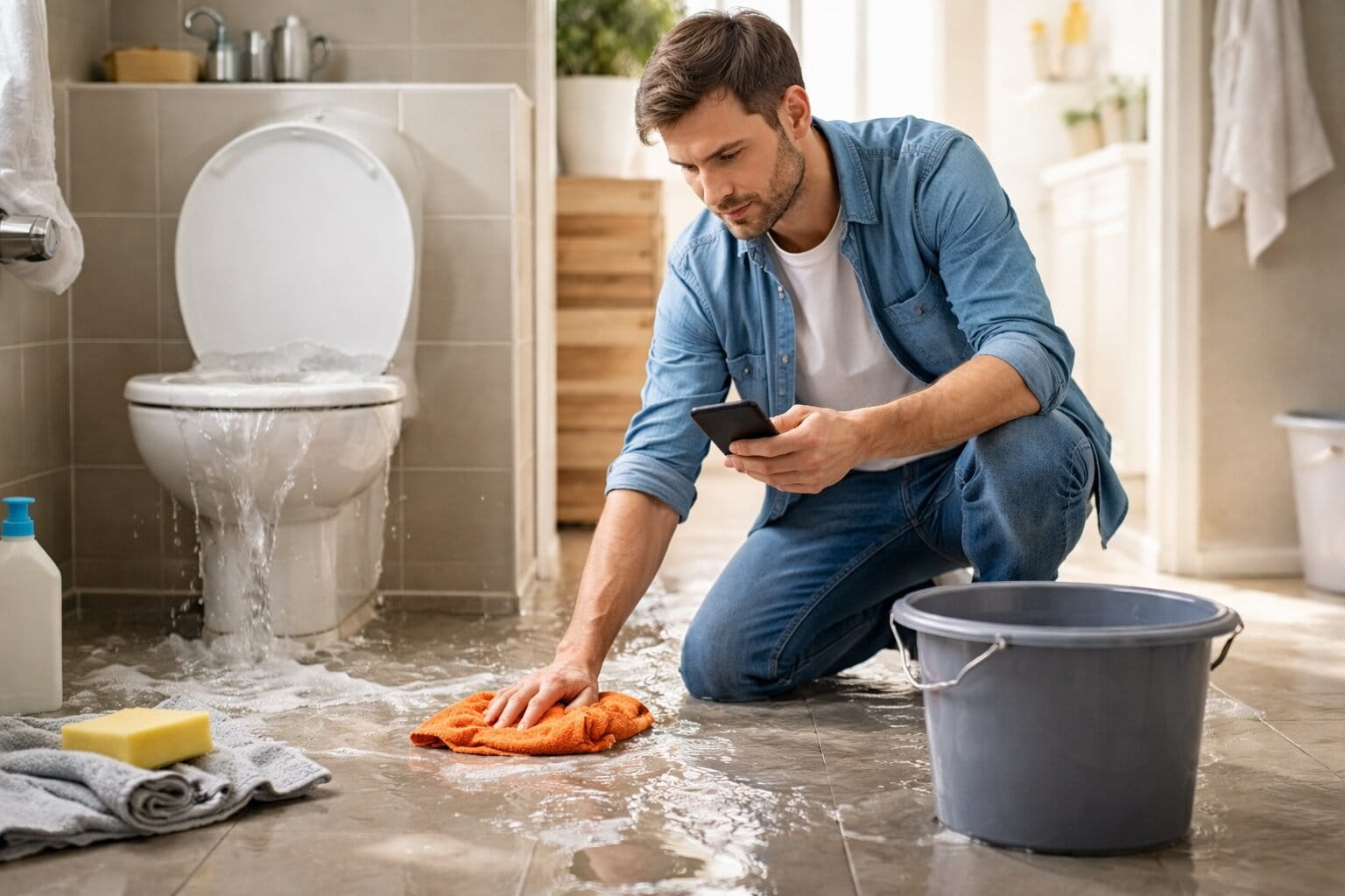 Wasserschaden durch Verstopfung – was tun?